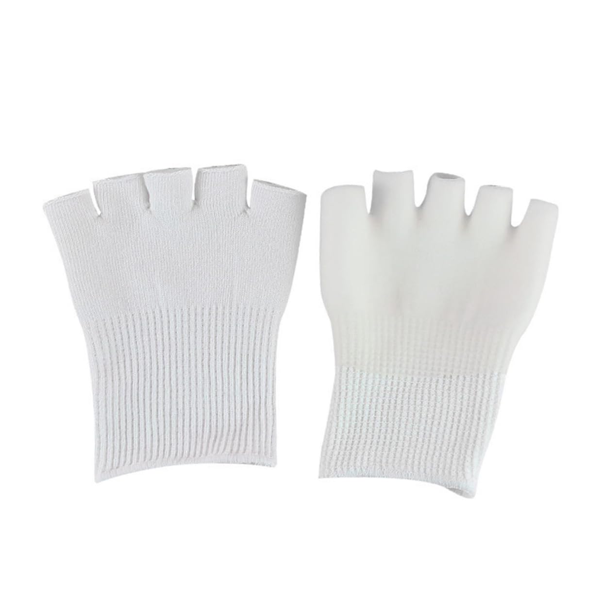 Ipetboom 1 Pair Foot Care Socks Gel Socks for Feet Open Toe Gel Socks Men Foot Moisturizing Socks Foot Spa Socks Heel Sleeves for Cracked Heels Gel Toe Protector Big Toe Separators White