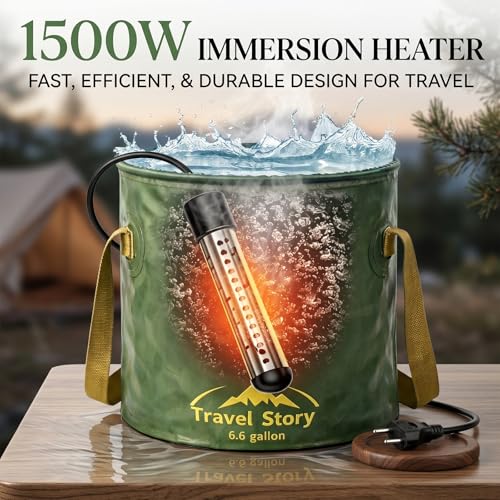 Ducha portátil para camping – Bomba de ducha recargable de 6000mAh con pantalla LED, 3 modos y boquilla de spray – Kit de ducha IPX7 para exteriores, viaje, playa, auto, baño para perros miniatura 3