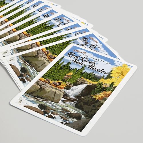 Baraja de cartas de póker Red River de Lantern Press miniatura 5