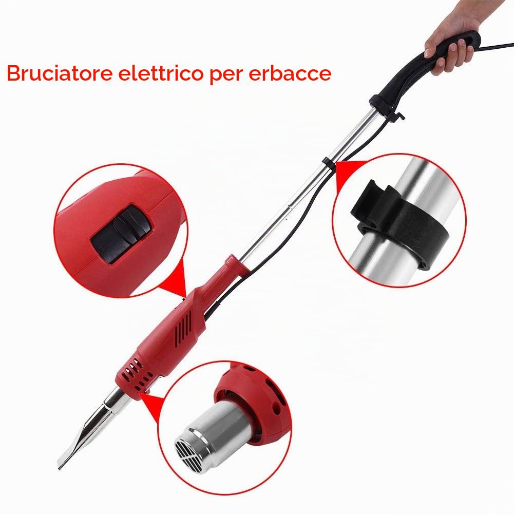 Bruciatore Elettrico per Erbacce, Attrezzo da Giardino per Eliminazione delle Erbacce