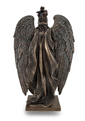 Estatua Ángel Guerrero con Escudo de Fe 13.25 in miniatura 3