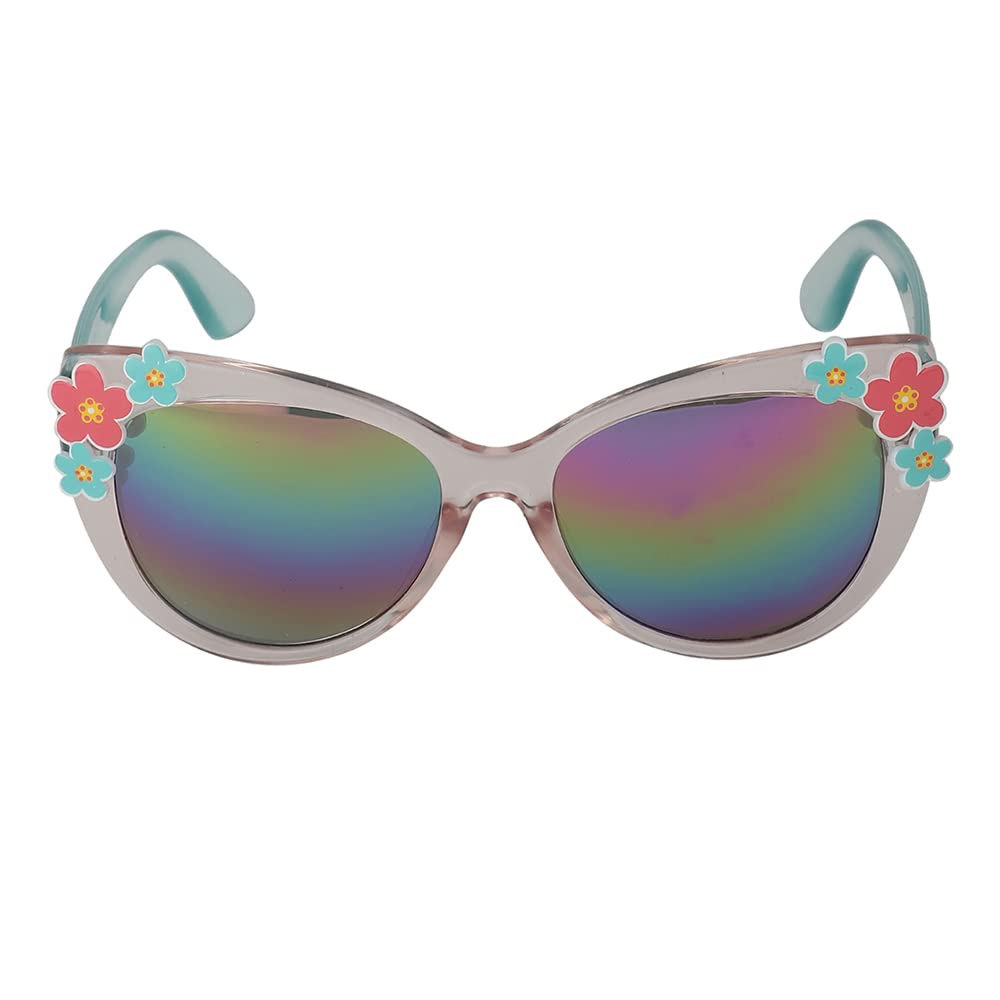 Carlton LondonGirl's Mirrored Lens & Purple Cateye Sunglasses