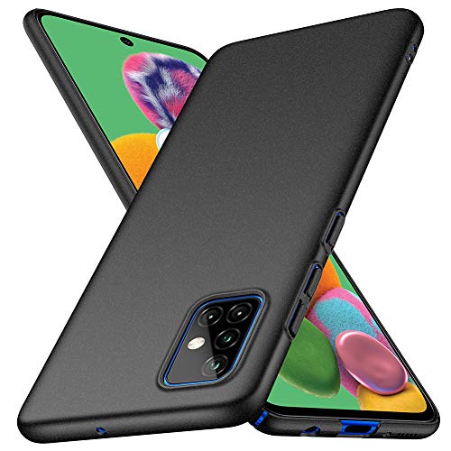 ORNARTO Funda Samsung A51, Carcasa [Ultra-Delgado] [Ligera] Mate Anti-arañazos y Antideslizante Protectora Sedoso Caso para Samsung Galaxy A51(2020) 6,5 Pulgadas Arena Negro