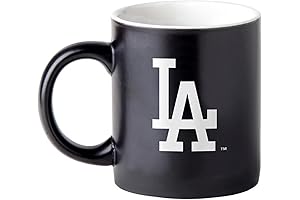 Los Angeles Dodgers Two Toned Matte Black Team Color Coffee Mug