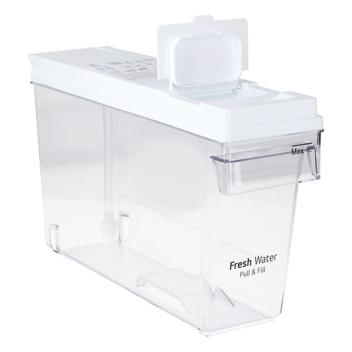 Wassertank für Kühlschrank kompatibel mit LG AJL74372102 4 Liter mit Deckel
