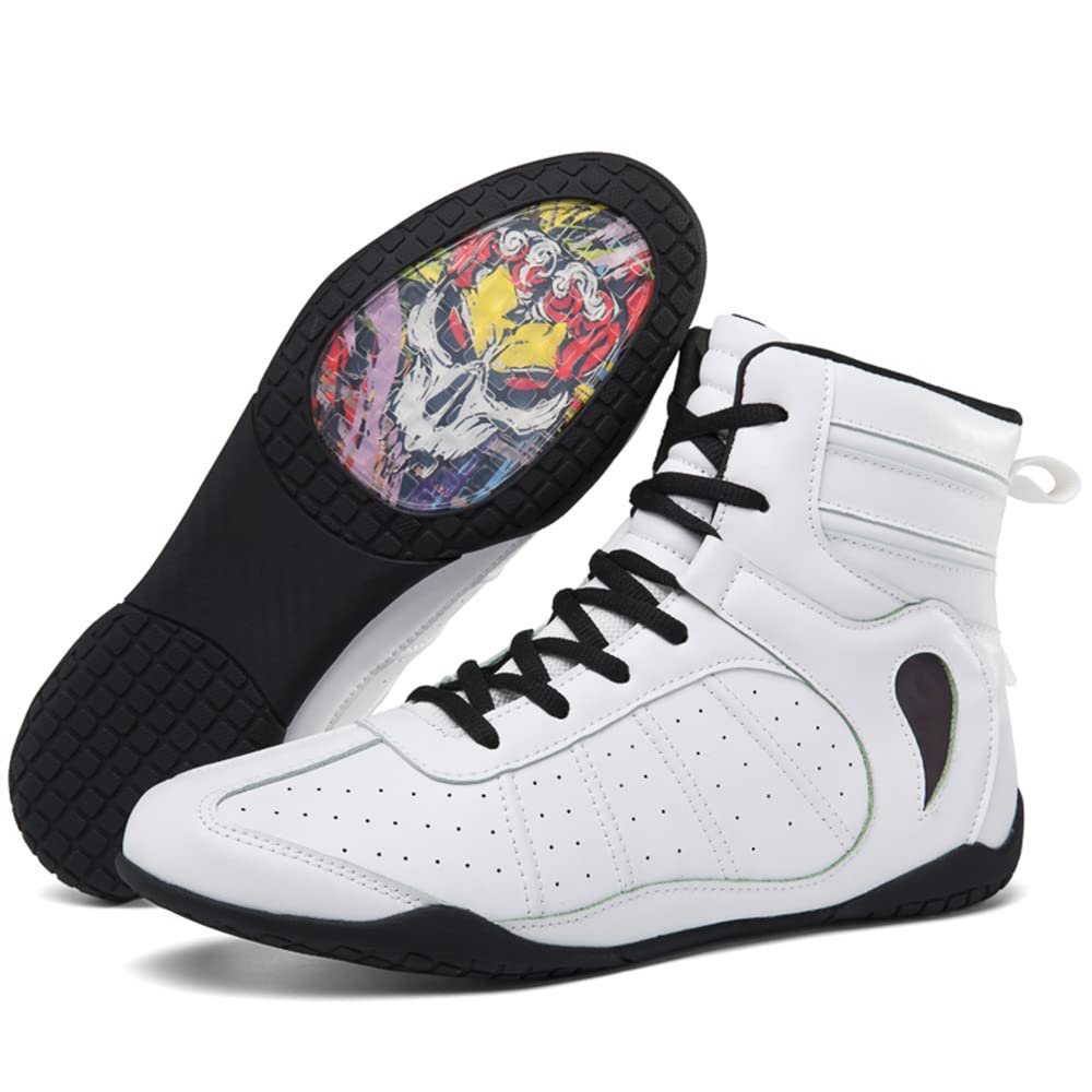 Scarpe da Boxe da Uomo Scarpe da Wrestling PRO Stivali da Boxe da Allenamento Fitness da Donna