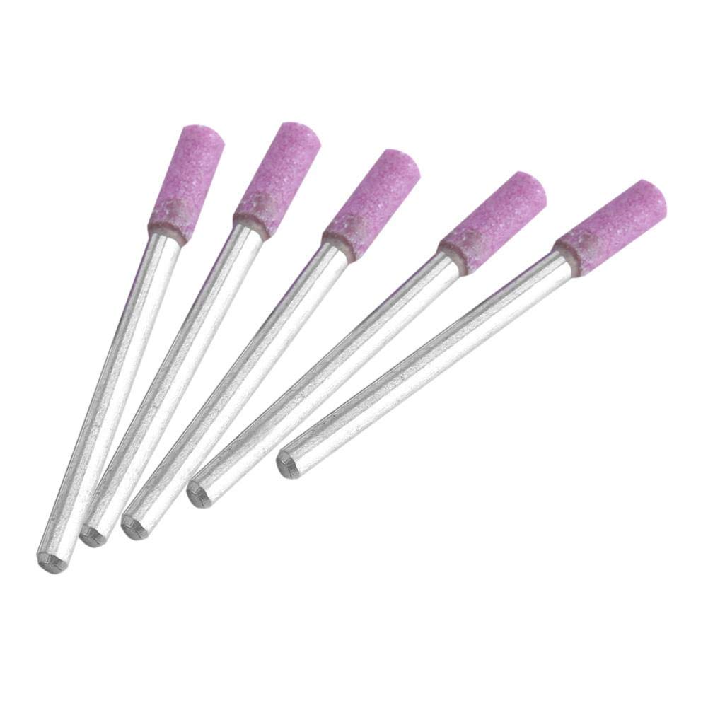 Codolo di rettifica, Punta di, igliare 50 pz/Set Utensili per affilare la Mola con Gambo Rotarys con Testa in Pietra abrasiva da 4 mm per Kit Dremels e Strumento Rotarys C