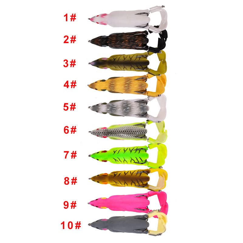 LUOLINGONGJUE® Mouse Shaped Soft Lure Bait with Flippers Floating Water Action and Double Hook for Fishing | Style 2 2