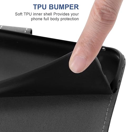 Miniatura 8 de Asuwish Funda compatible con Motorola Moto G Stylus 5G 2022 y protector de pantalla de vidrio templado, soporte para tarjetas de crédito, accesorios