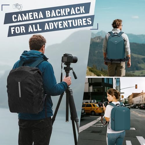 Mochila para cámara con carcasa rígida y compartimento para laptop 15.6" miniatura 5