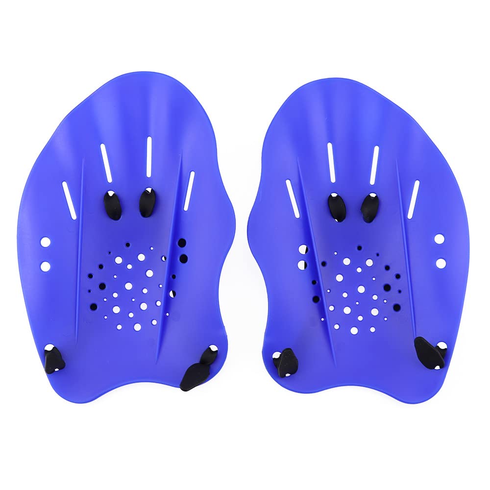 Pagaie Da Nuoto Per Allenamento - 1 Paio, 20x14cm, Con Cinghie Regolabili - Foto 4