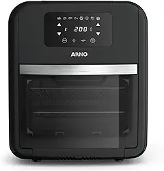 Fritadeira sem Óleo Airfryer Arno Oven & Grill Expert 11L UFE9, 1800W, Preta, Forno Inox Digital, 9 Funções, 110V