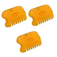 Vista 10 de Healifty 2 unids Peines Natural Peine Cuerpo Gatillo Guasha Pelo Cera de Abejas Meridiano Cuero Cabelludo Rascador Músculo Raspador Resina Sha