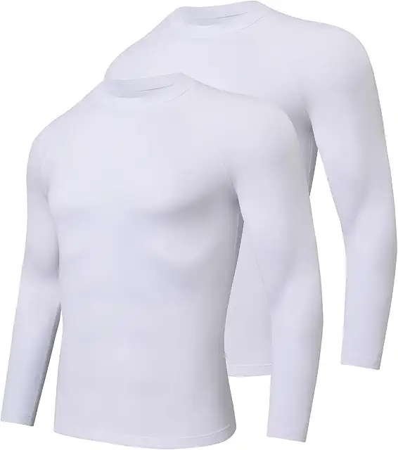 Pack de 2 Camisetas Térmicas de Felpa para Hombre - Manga Larga, Invierno