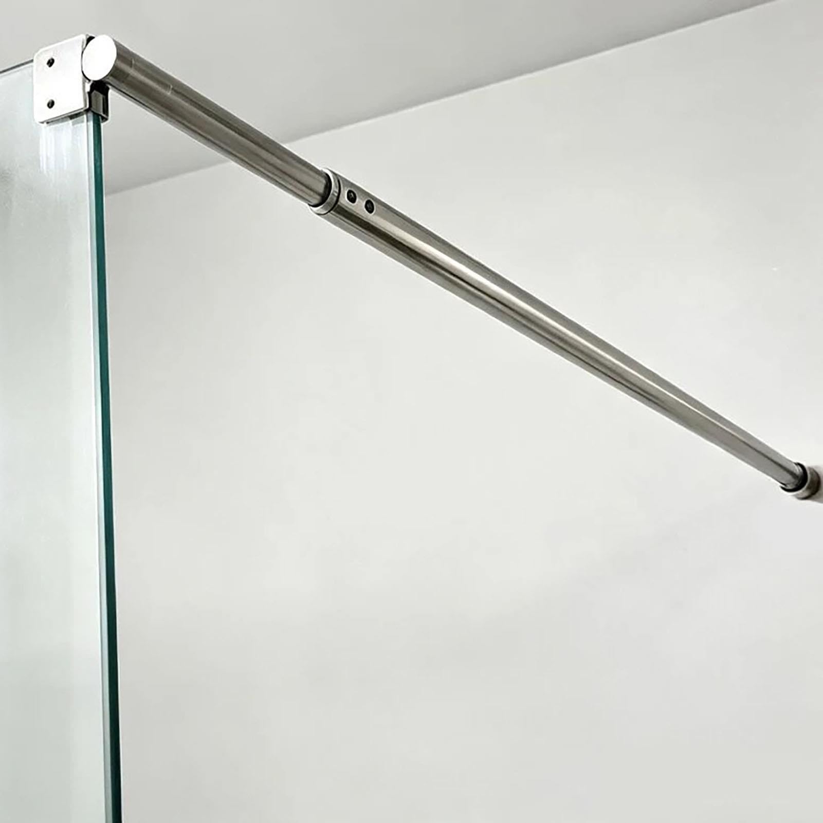 Stabilizator Prysznicowy Stały, Rozsuwany, Bezramowy Wspornik Szklany
