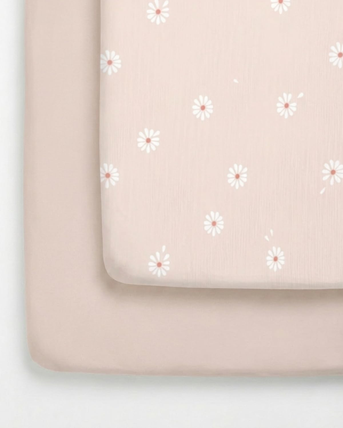 2-Pack Pack N Play Sheets - Playard Mattress Sheets - 38 x 26in, Daisy's