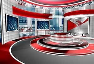 Amazon.com : Baocicco 20x10ft Television Broadcast Station Backdrop ...