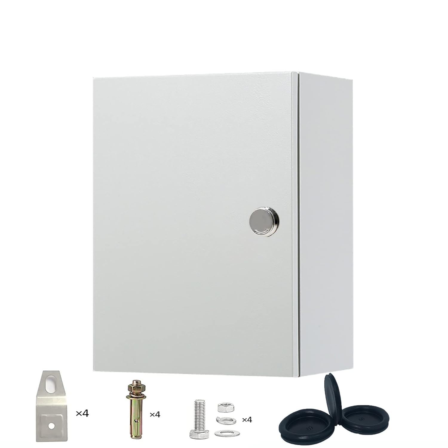 GERSIK Electrical Enclosure Box, Carbon Steel Hinged Junction Box, IP66