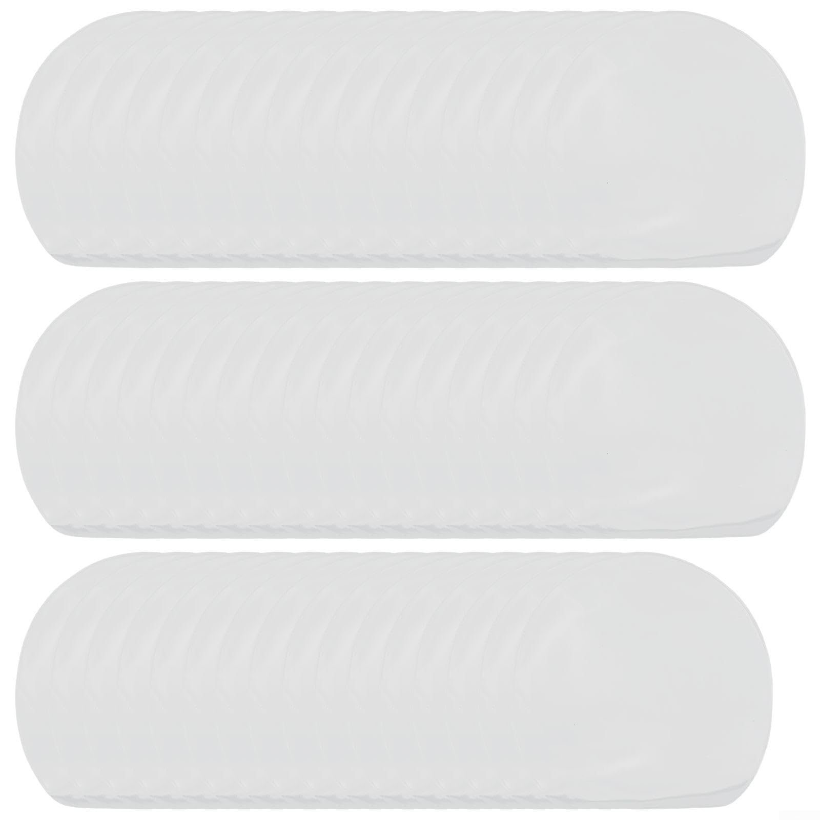 Film de protection en caoutchouc pour raquette de tennis de table – 50 housses transparentes en PVC pour raquette de ping-pong en caoutchouc 16,9 x 16,9 cm réutilisables pour une application