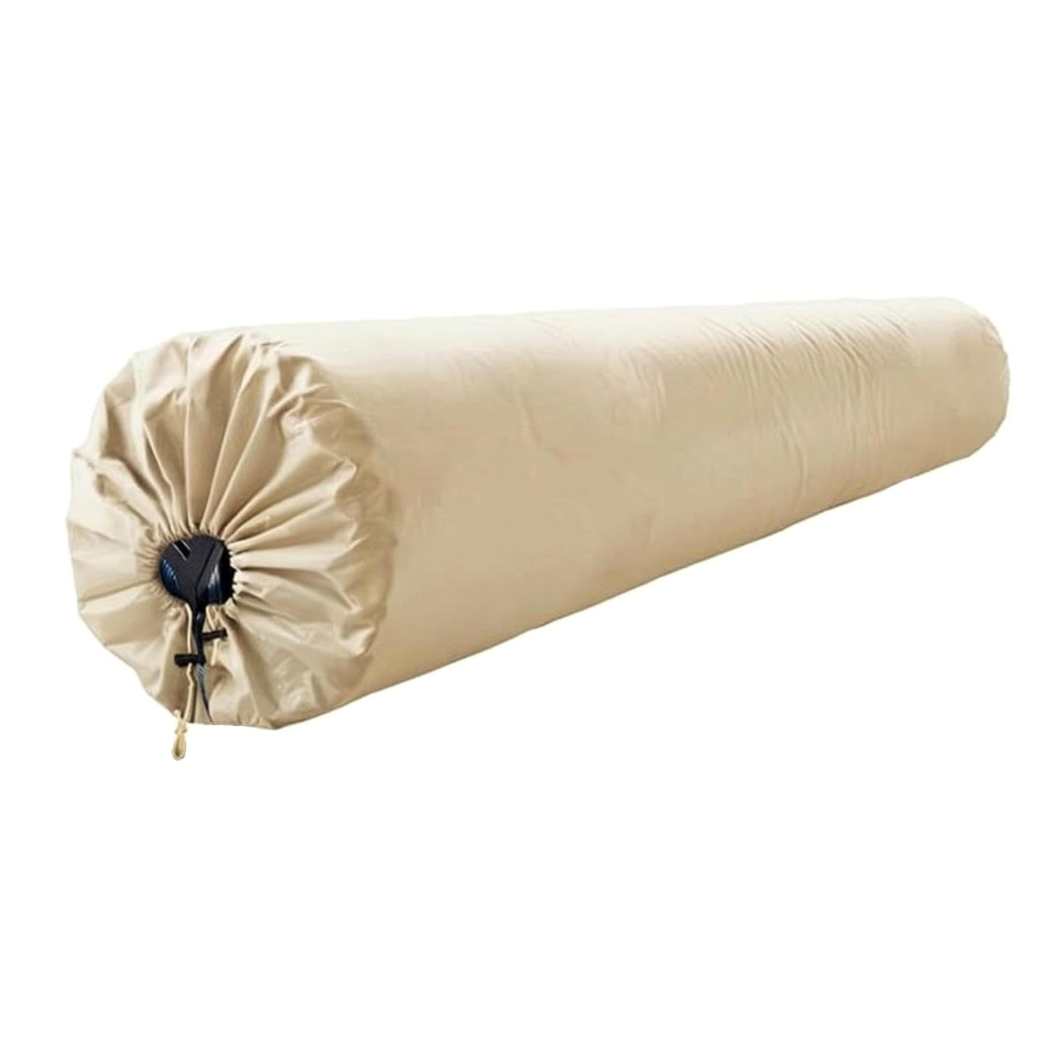 Sun Protection Solar Pool Cover Hook-and-Loop Fastening Drawstring Pool Cover Weather Resistant for Outdoor Use, Beige, 610-96cm-image-10