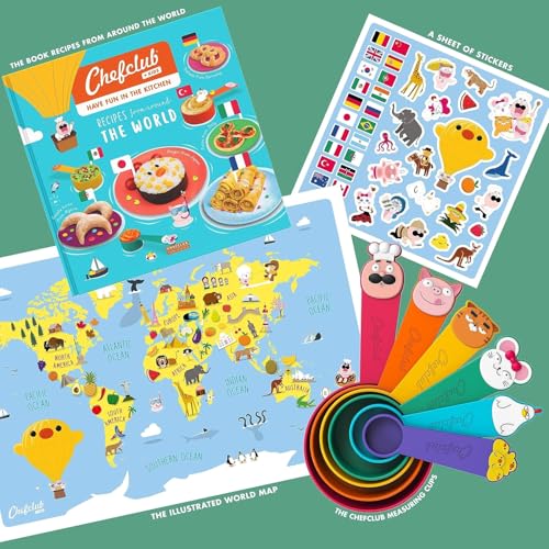 Chefclub Kids Cookbook con Vasos Medidores BPA-Free miniatura 3