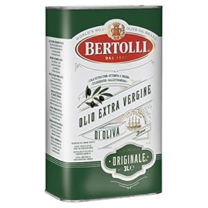 Bertolli Extra vierge olijfolie, origineel, olijfolie extra vierge bulkverpakking, blik van 3 liter, verpakking kan variëren