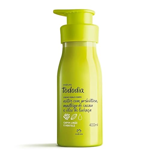 Creme Hidratante Natura Todo Dia Capim Limão e Hortelã 400ml