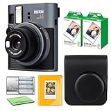 FujiFilm Instax Mini 41 Instant Camera Bundle with Fuji Instax-Instant-mini Film Value Pack (40 Sheets) + Photo Album β 64 Pockets + Protective Case + More