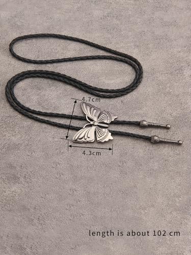Image of GelConnie Native American Bolo Tie Rodeo Cowboy Leather Necktie Western Necklace Costume Accessories for Men,Women