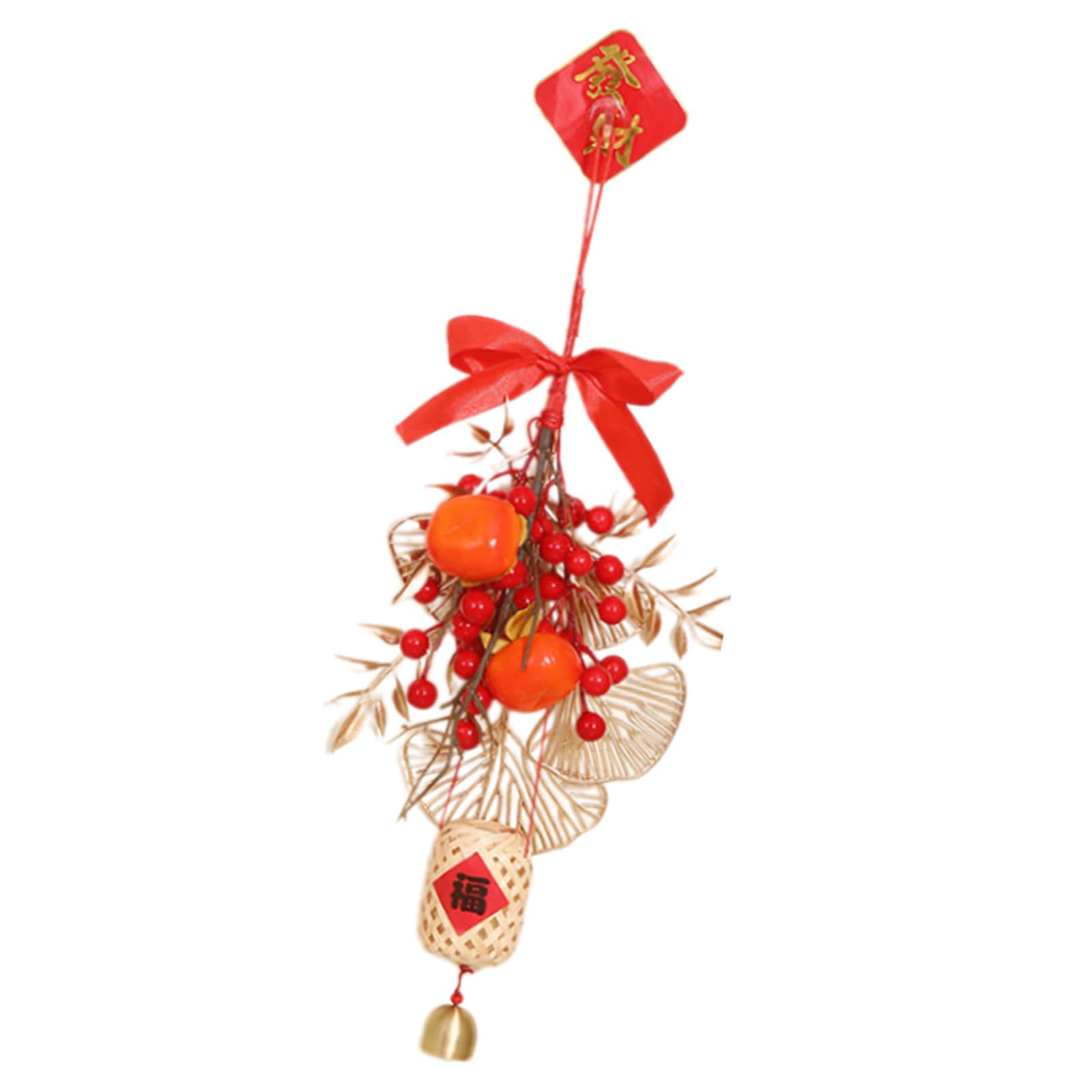 Carotoe C Arotoe Vibranted Hinese New Year Hanging Pendant With Traditional Patterns Realisti Fruit Pendant For Home Decoration Luck Pendants
