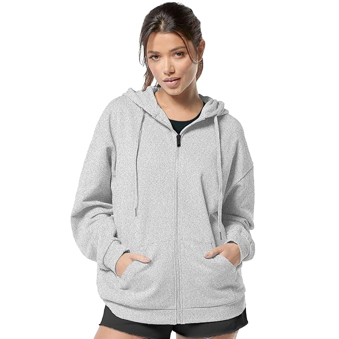 Image of FUNKY MONKEY - Women's Cute Hoodies Teen Girl Winter Jacket Sweatshirts Casual Drawstring Clothes Zip Up Hoodie with Pocket