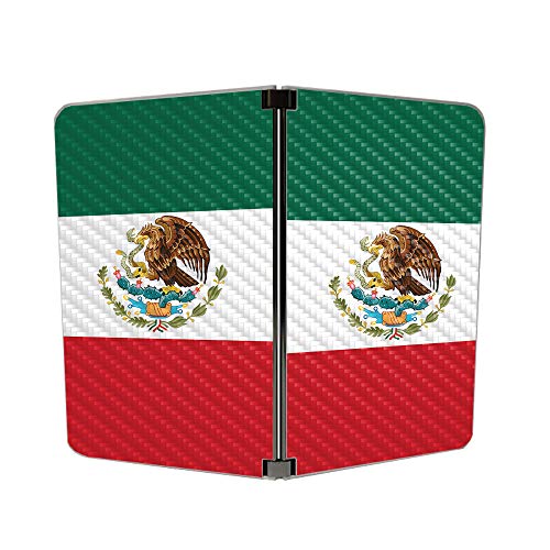 Image of MIGHTY SKINS MightySkins Carbon Fiber Skin for Microsoft Surface Duo - Mexican Flag | Protective, Durable Textured Carbon Fiber Finish | Easy to Apply, Remove, and Change Styles | Made in The USA