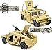 Lollipop United States Army Friction Powered Military Humvee Toy, 1:16 Scale Model Armored Car, Utility Vehicle w/Lights/Sounds