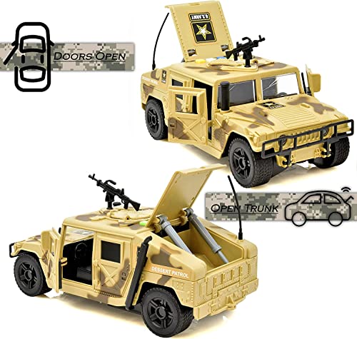 Modelo a escala 1:16 vehículo militar Humvee de juguete miniatura 3