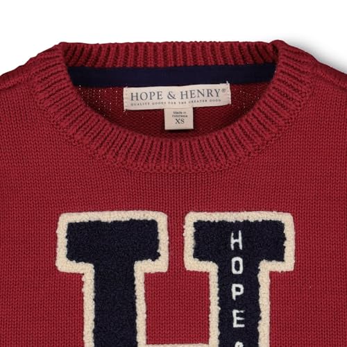 Image of Hope & Henry Boys' Long Sleeve Crew Neck Pullover Sweater