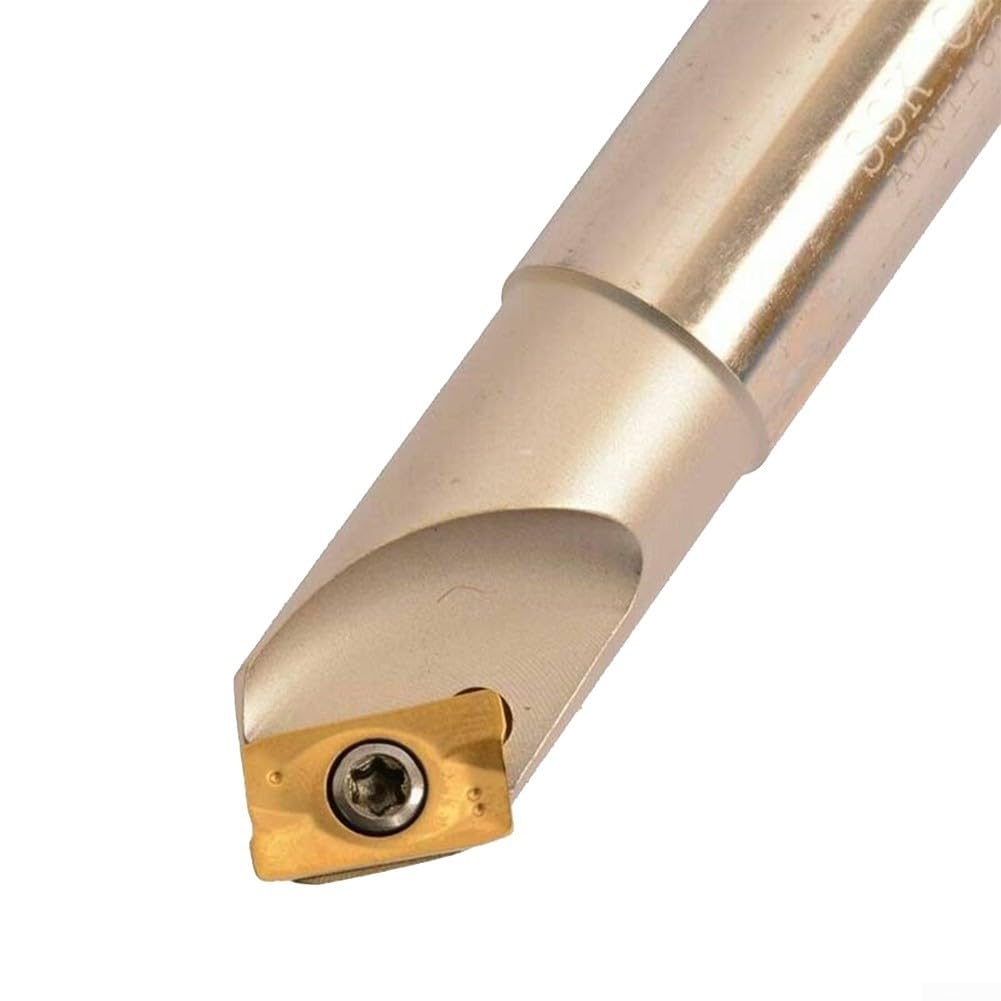 Eawfgtuw Fraise à chanfreiner indexable C20-20-120L de 20 mm avec 10 inserts en carbure APMT1604PDER pour travail des métaux CNC, angle de 45 degrés, longueur d'outil de 120 mm,