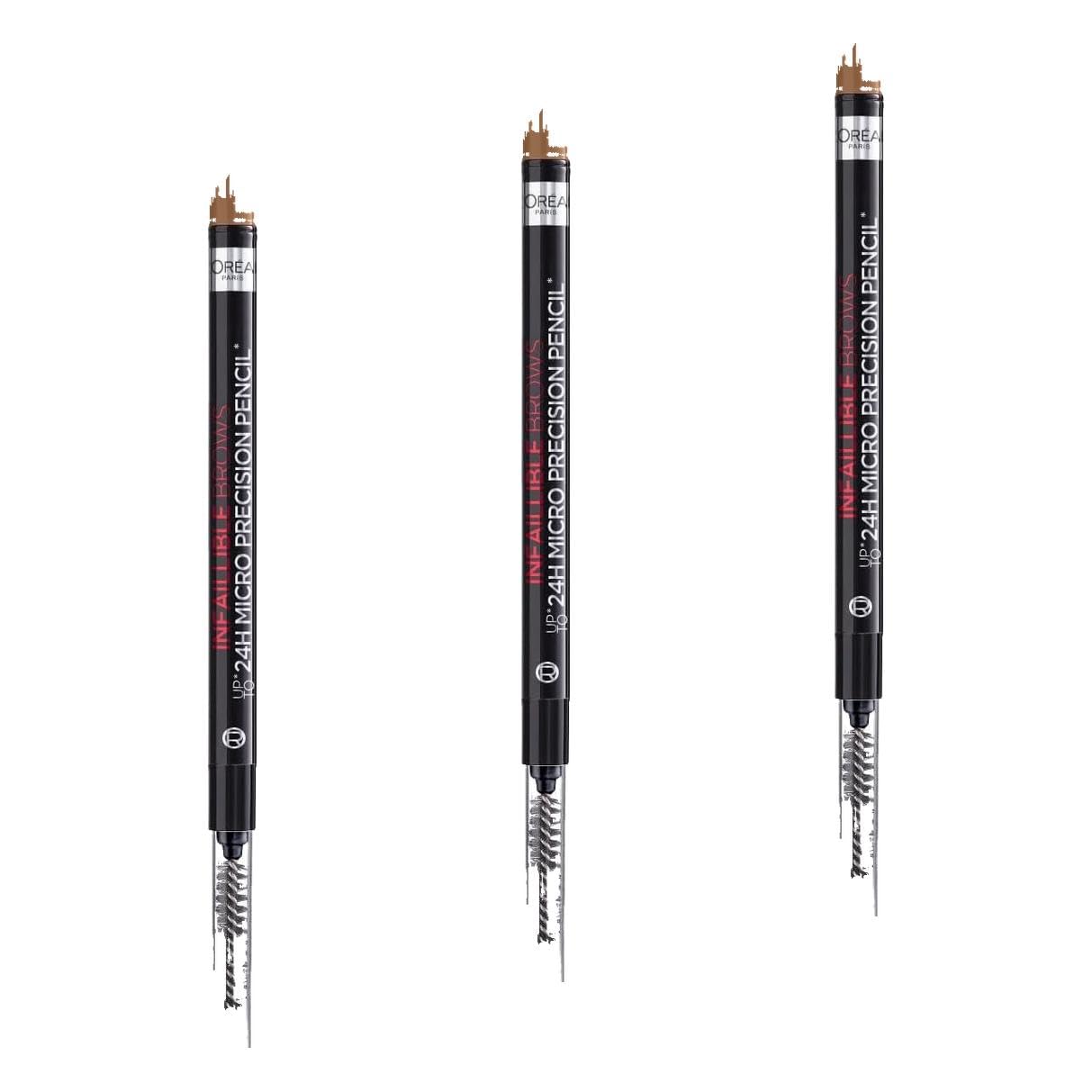 L'Oreal Paris Brow Artist Skinny Definer Kaş Kalemi - 5.0 Light Brunette (3 paketi)