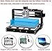 2-in-1 3000mW Upgrade Version CNC 3018 Pro with 20 Bits GRBL Control DIY Mini CNC Machine, 3 Axis Pcb Milling Machine, Wood Router Engraver with Offline Controller, with ER11 and 5mm Extension Rod