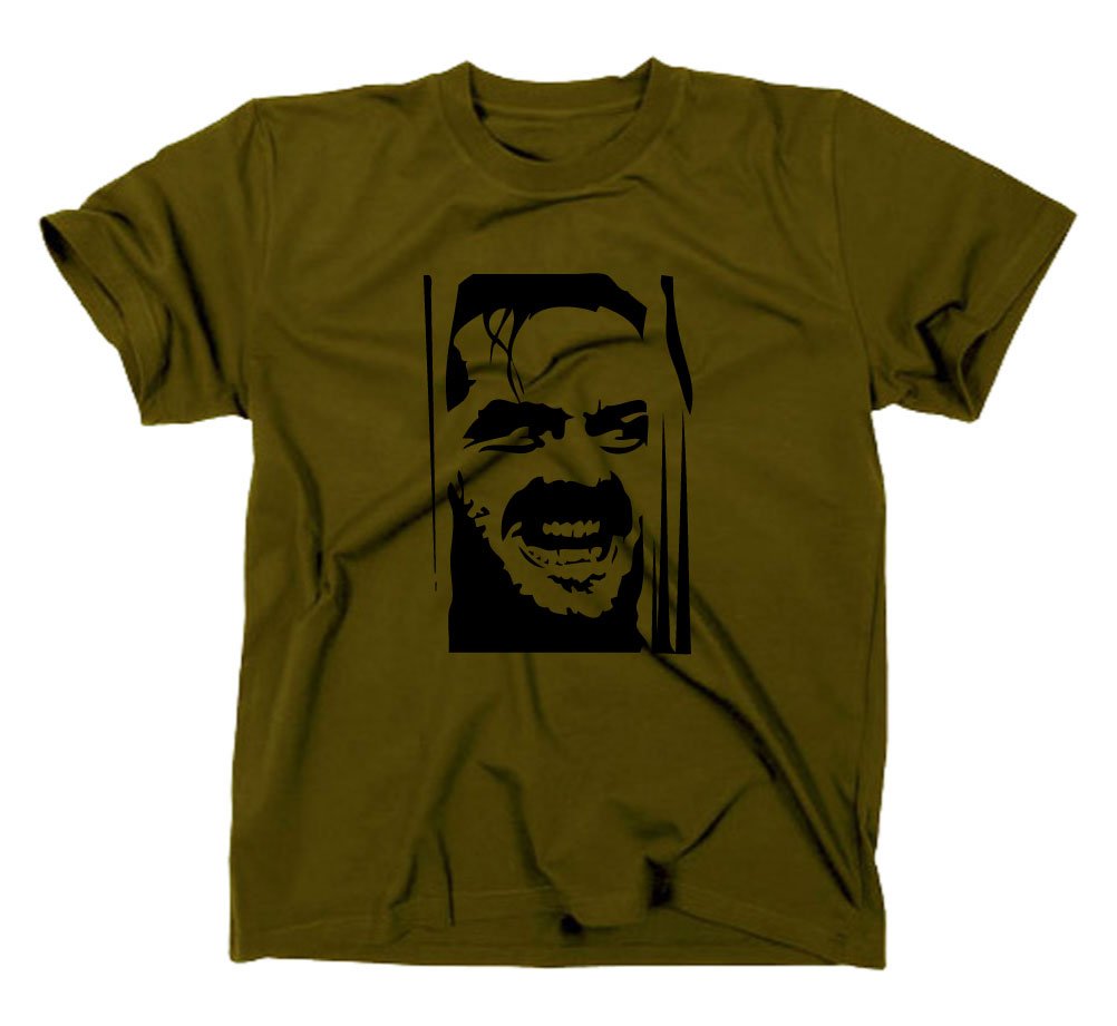 Styletex23 Men's Green The Shining T-Shirt, Olive, L