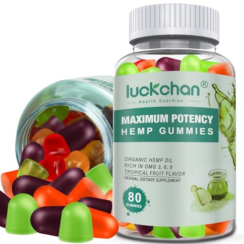 (1 Packs) Hemp Gummies High Potency for Sleep Pain Anxiety- Pure Extra Strength Organic Hmp Oil Gummies - 100% Natural Bear Hemp Gummy for Adults