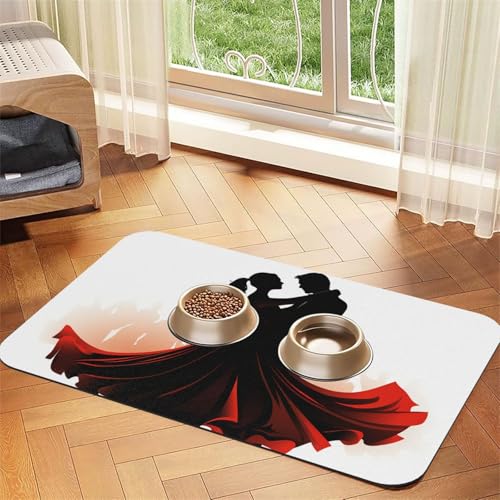 Tapis d'alimentation absorbant imperméable et séchage rapide 40 x 60 cm - 2