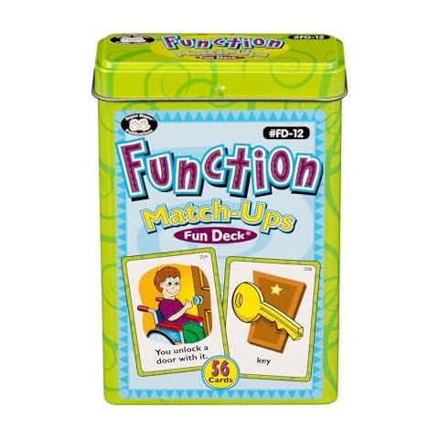 Super Duper Publications | Function Match-Ups Flash Cards | Identify and Describe Everyday Objects Fun Deck | Educational Learning Materials for Children Cover