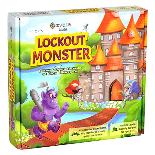 Image of Lockout Monster - A Memory Board Game For Kids Over 4 Years (Multicolour)