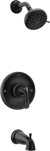 Moen Idora 82115BL Posi-Temp - Bañera y ducha con válvula incluida, color negro mate