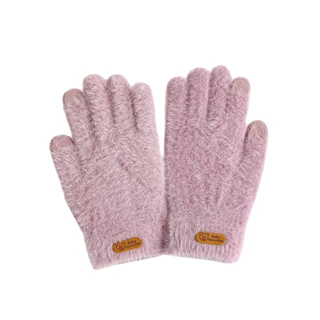 Gloves cum Mittens Winter Wrist Arm Warmer Mitts Gloves for Girls & Women | Women Winter Gloves Soft Fur Angora Rabbit Wool Casual-image-11