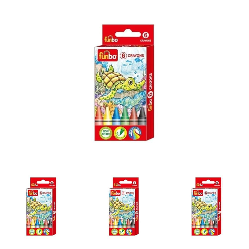 Funbo Crayons Color Pencil 6-Piece Pack