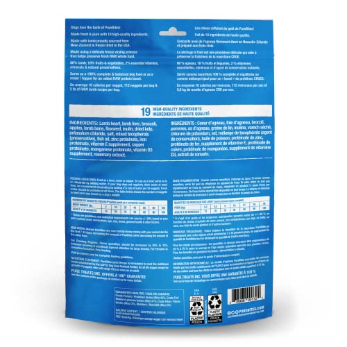 Purebites Dog Food • Topper 269G | Lamb Recipe | Made In Usa #TOP3