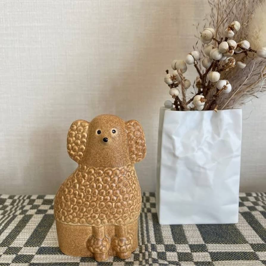 Amazon.co.jp: リサラーソン プードル ブラウン ミニ : Hobbies