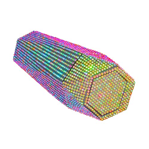 Poubelle de voiture strass avec rangement intérieur et porte-gobelet amovible