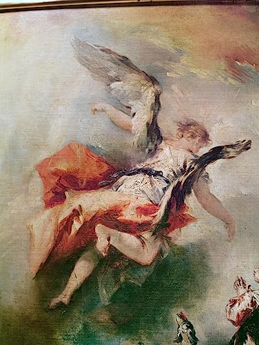 Pintura al óleo de Tobías de Francesco Guardi, cuadro abstracto clásico de 60x90cm para el hogar
